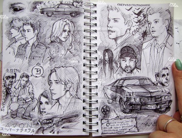 Сверхъестественное скетчбук