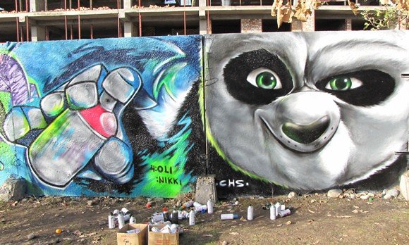 Граффити рисунки на стенах