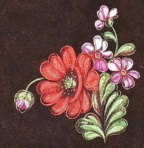 Жостово роспись изо