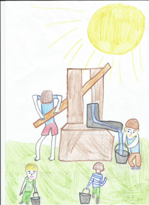 Рисунок к рассказу Тимур и его команда