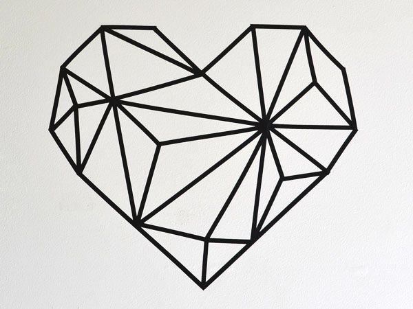 Сердце из геометрических фигур
