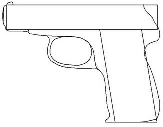 Пистолет вектор Desert Eagle