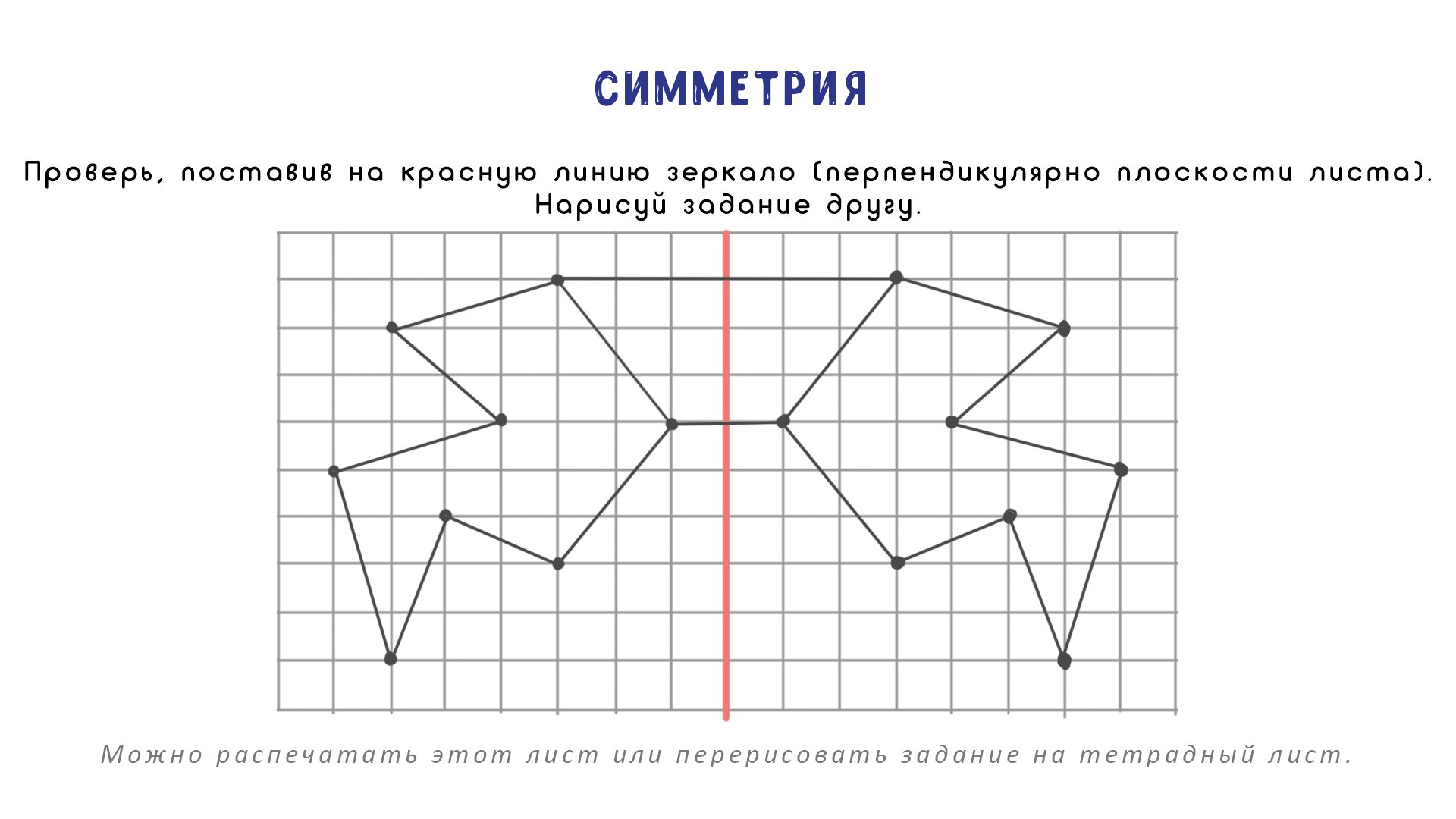 Ось симметрии 6 класс математика