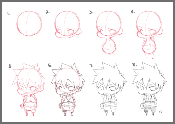 Чиби для срисовки