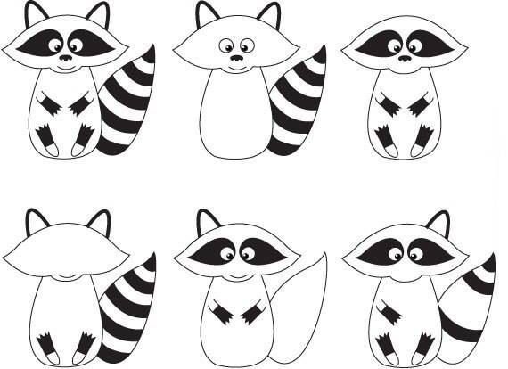 Рисование с детьми енот