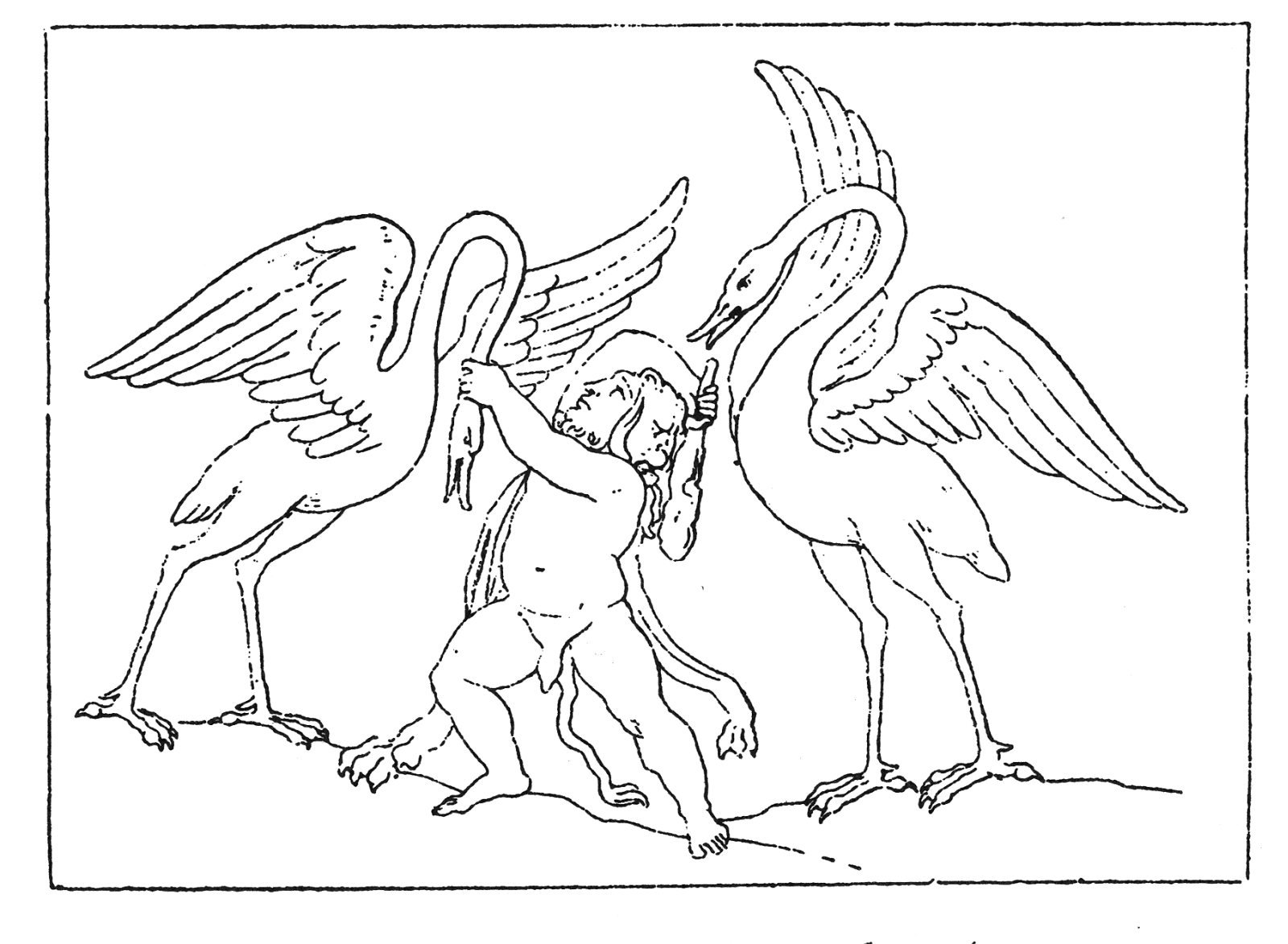 Стимфалийские птицы подвиг Геракла рисунок