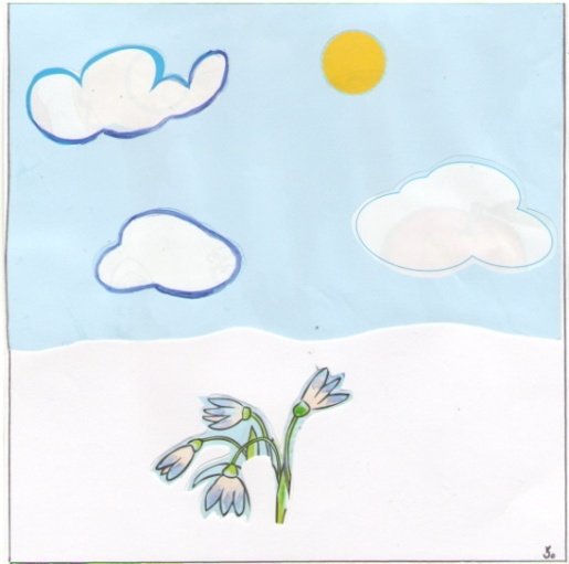 Рисунок на тему Весна легкий