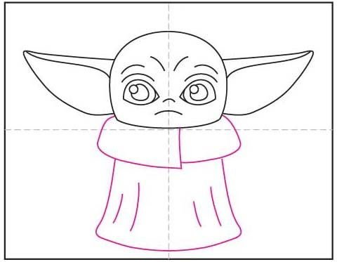 Бейби йода нарисовать