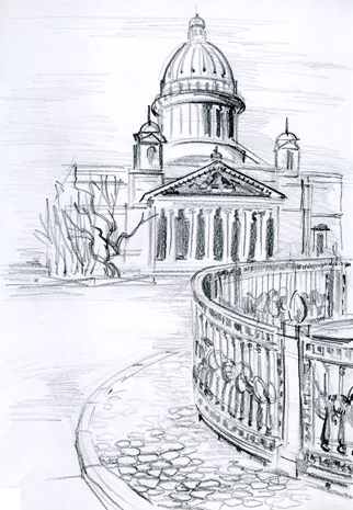 Исаакиевский собор набросок