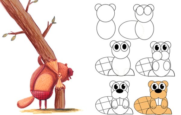 Суслик рисунок поэтапно