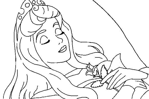 Рисунок спящей красавицы