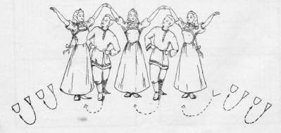 Раскраска национальный танец