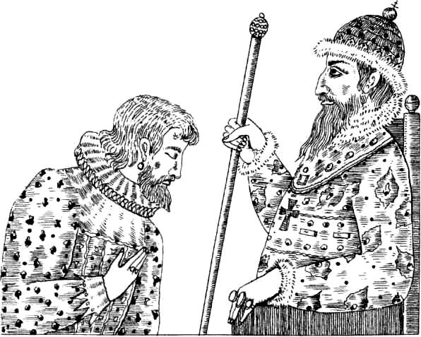 Царь Иван Грозный нарисова