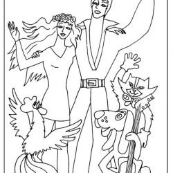 Бременские музыканты раскраска