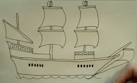 Христофор Колумб раскраска