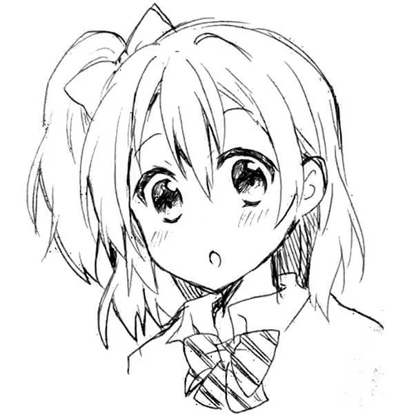 Рисунки для срисовки аниме