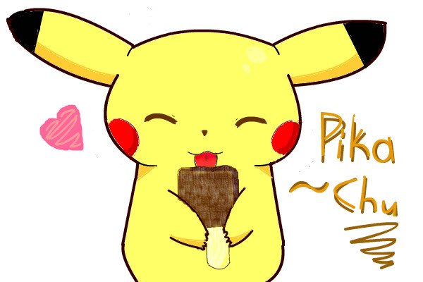 Пикачу для срисовки легко