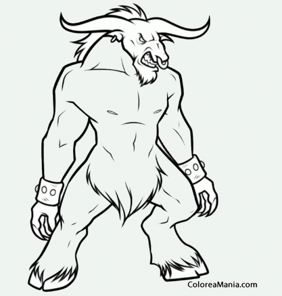 Минотавр рисунок легкий