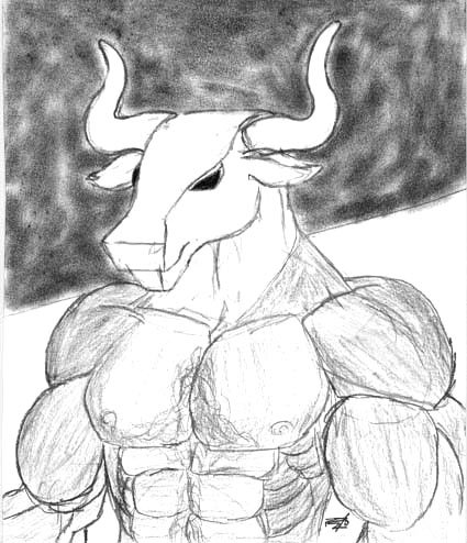 Минотавр раскраска