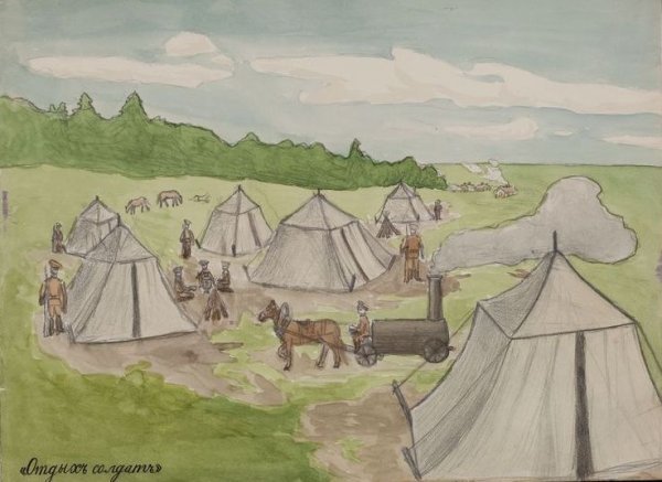 Иллюстрация к произведению Лермонтова Бородино