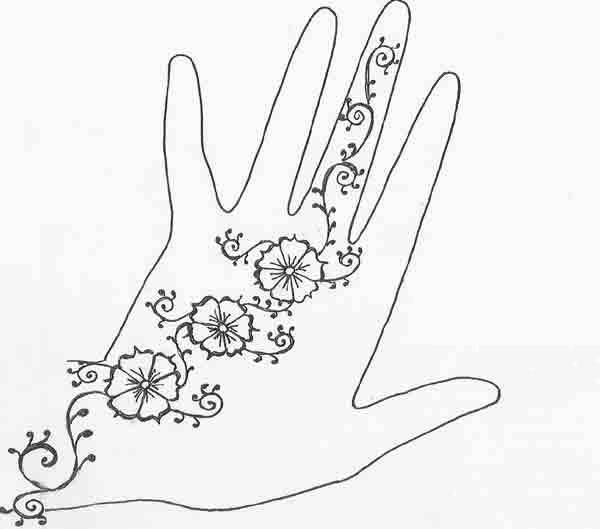 Мехенди на руке легкие эскизы