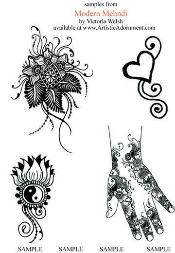 Мехенди на руке пошагово