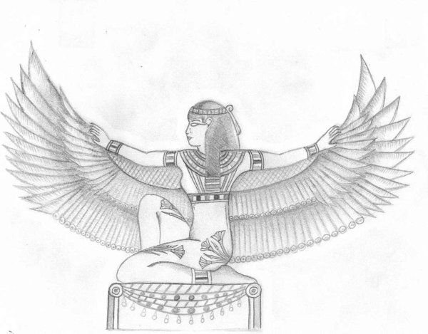Маат богиня Египта эскиз