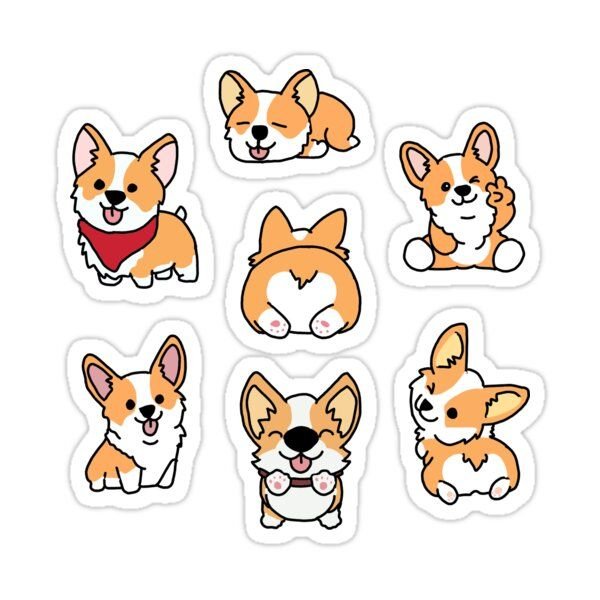 Корги мультяшный