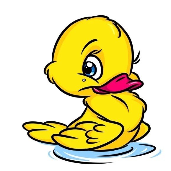Мультяшные маленькие уточки