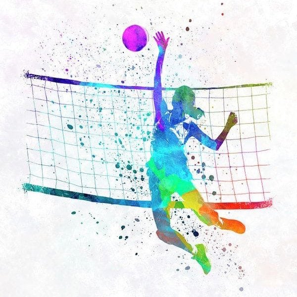 Волейбол на прозрачном фоне