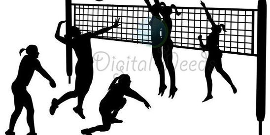 Волейбол акварель