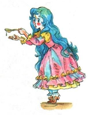 Бумажная кукла Мальвины