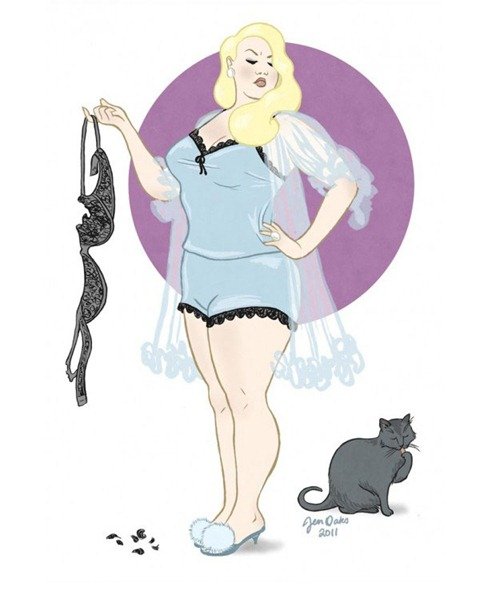 Рисунки пышных женщин