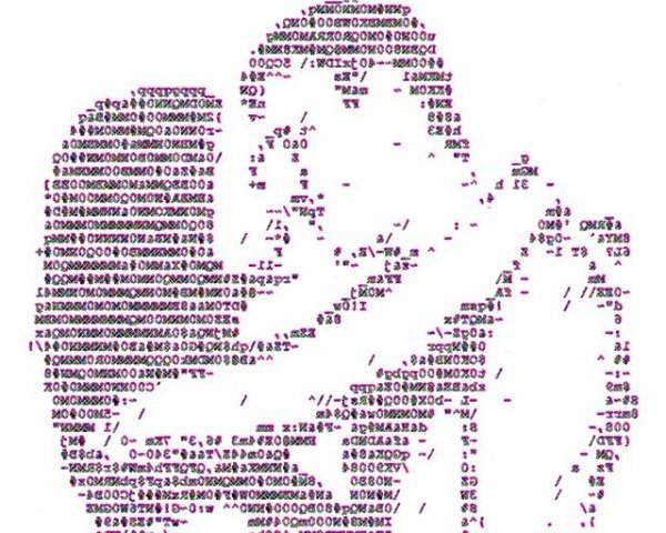 Рисунки из знаков