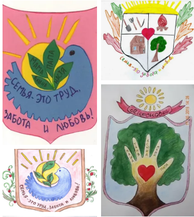 Нарисовать герб семьи