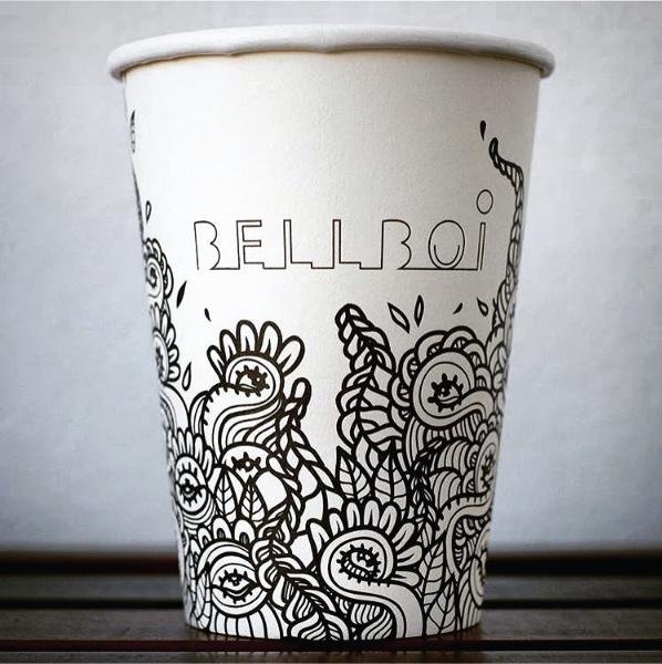 Разрисованные стаканчики для кофе