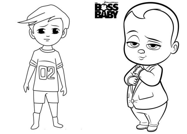 Босс молокосос раскраска