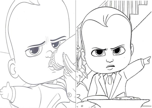 Босс молокосос рисунок цветной