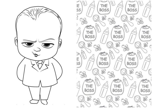 Раскраска босс молокосос Стейси
