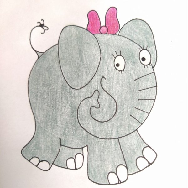 Слоны карандашом