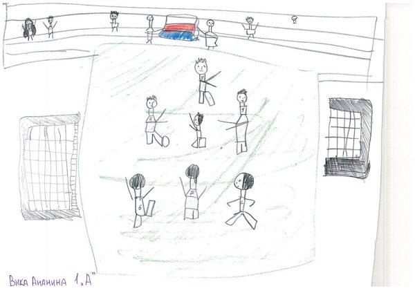 Футбол схематично рисунок