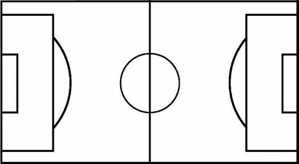 Футбольное поле раскраска
