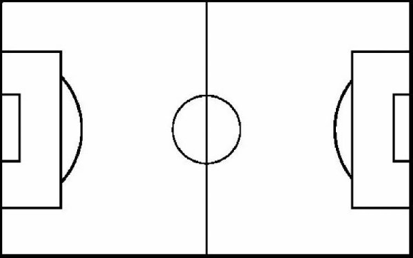 Футбольное поле раскраска