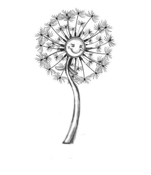 Одуванчик схематично