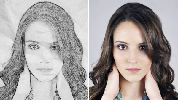Портрет в стиле под карандаш
