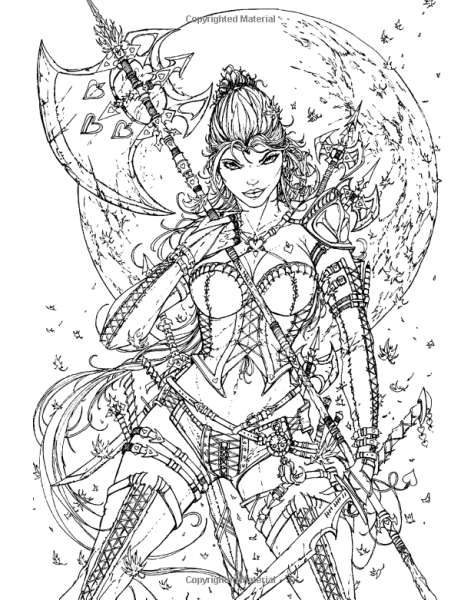 Раскраска фантастика для девочек