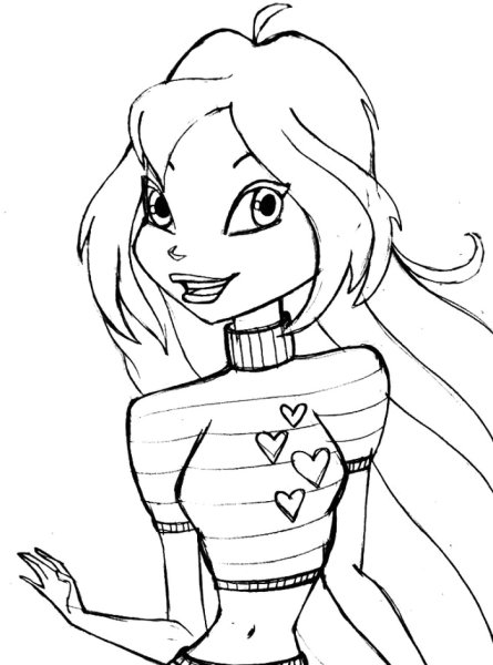 Винкс для срисовки