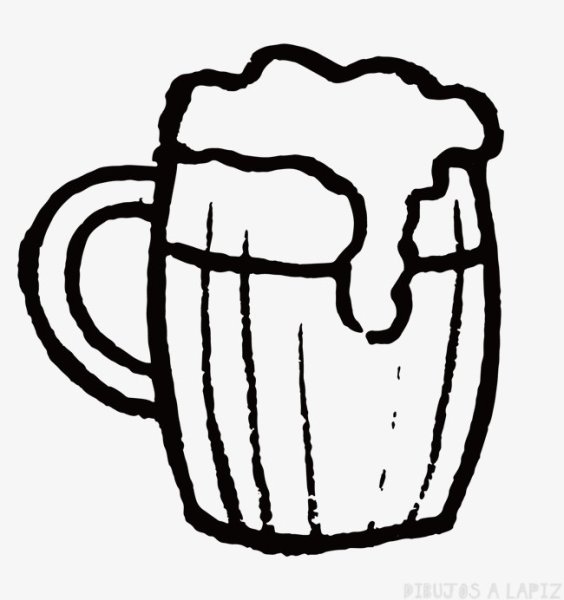 Кружка пива контур