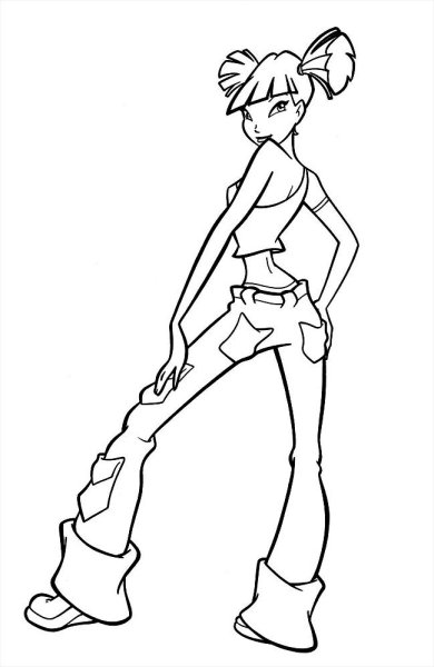 Рисунки Винкс карандашом Муза