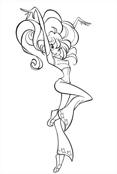 Блум Винкс рисунок карандашом